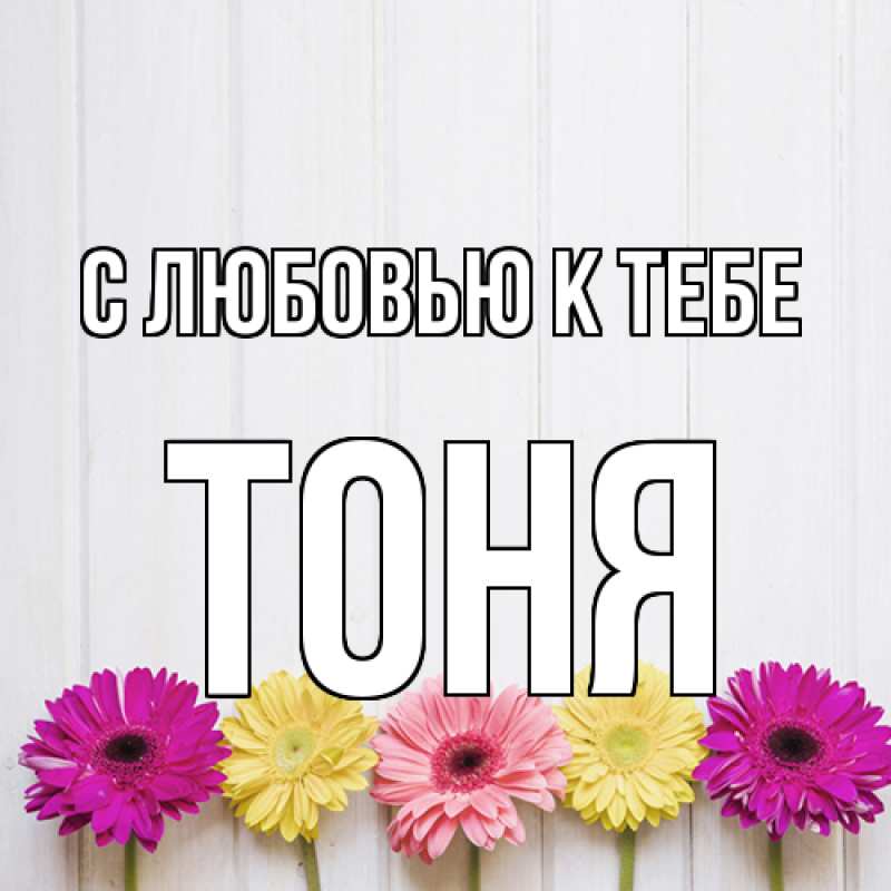 Картинка С любовью к тебе, Тоня