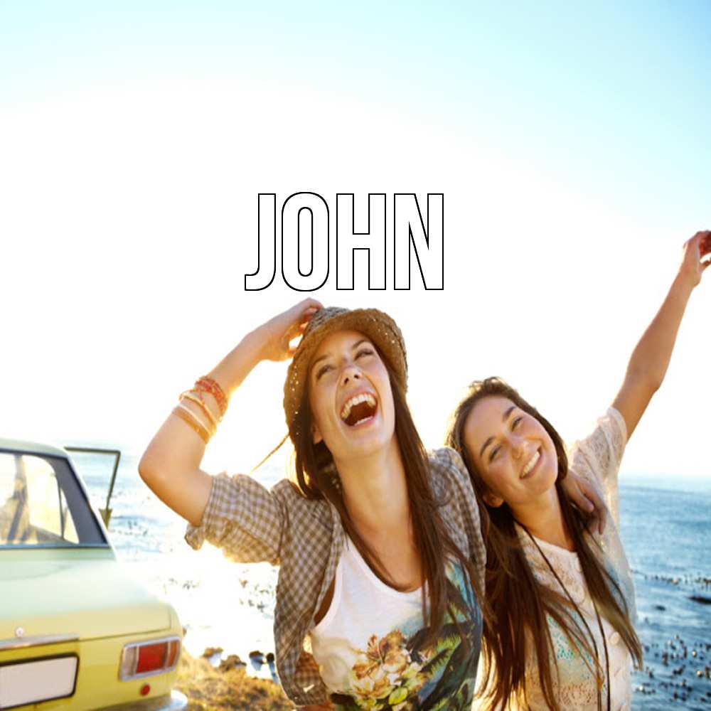 Открытка  с именем. John, Главная  