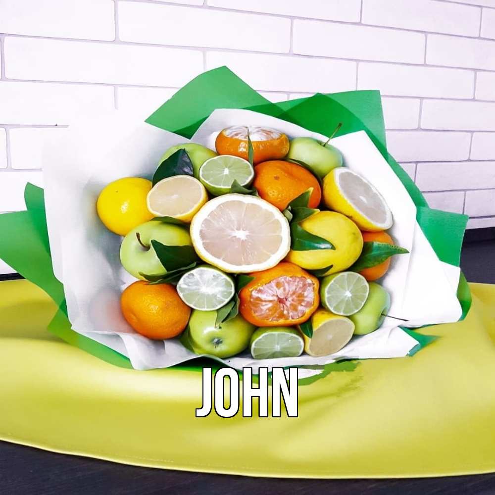 Открытка  с именем. John, Главная  