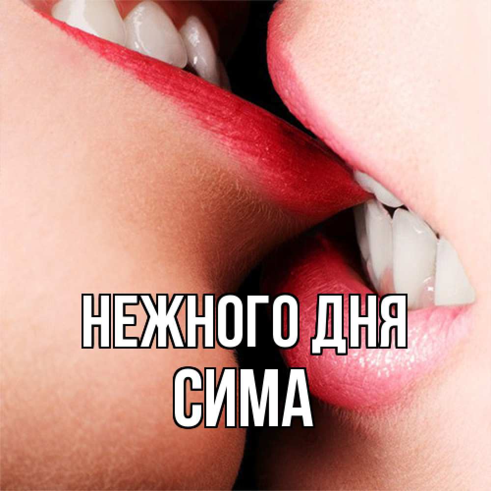 Открытка  с именем. Сима, Нежного дня  
