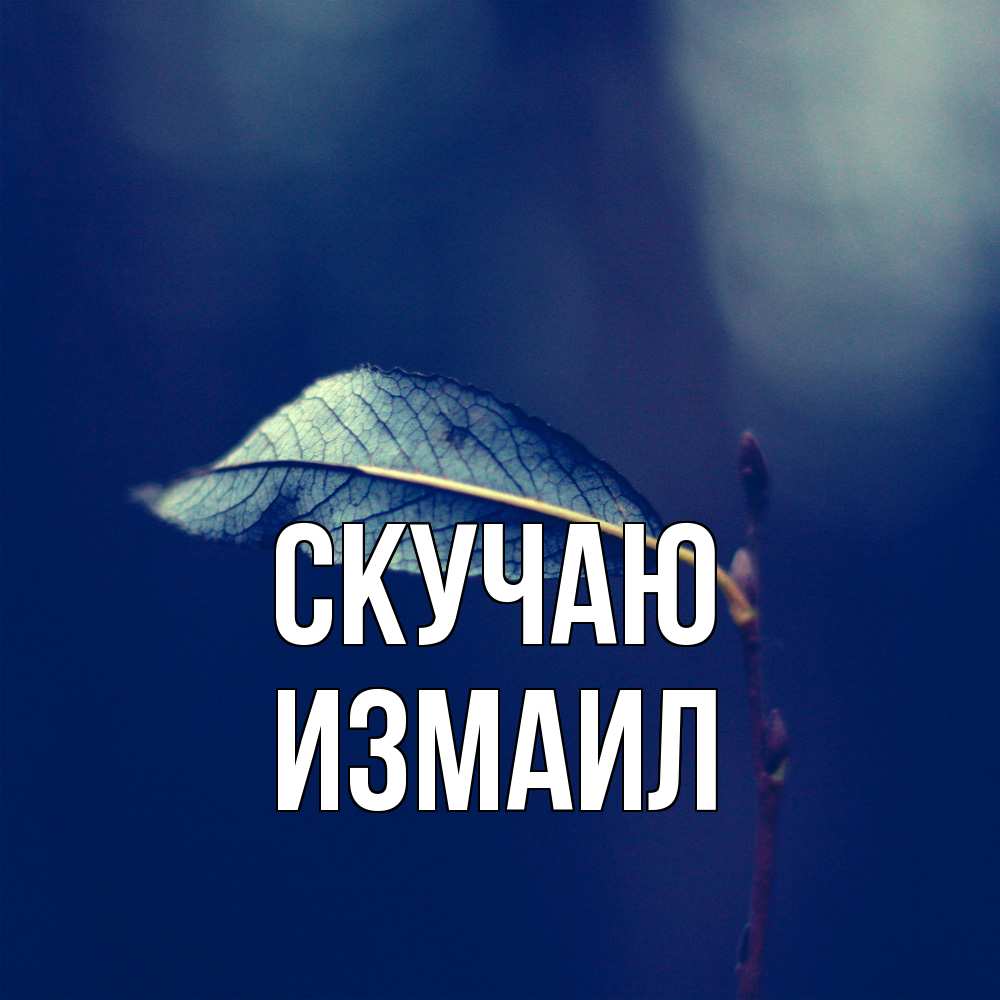 Открытка  с именем. Измаил, Скучаю  