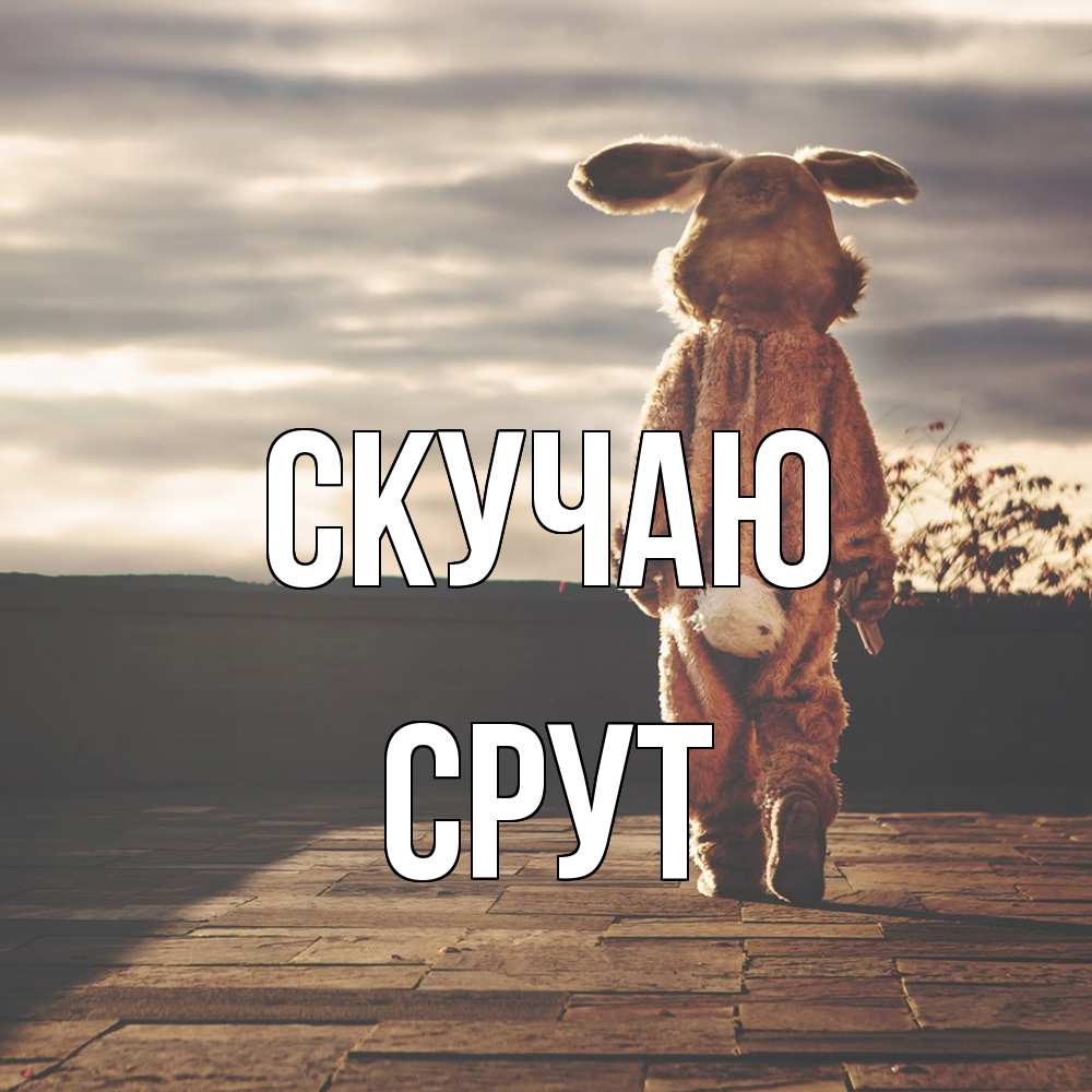 Открытка  с именем. срут, Скучаю  