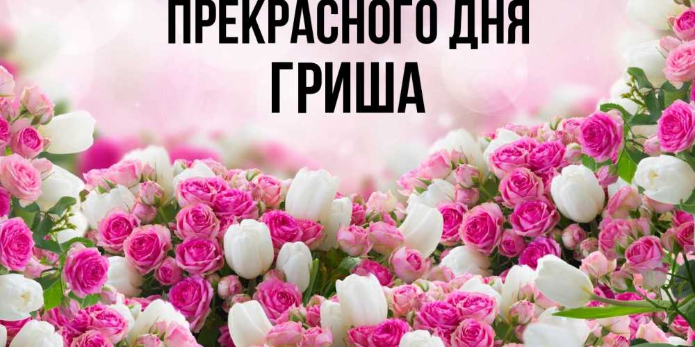 Открытка  с именем. Гриша, Прекрасного дня  