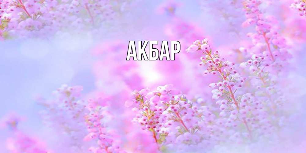 Открытка  с именем. Акбар, Главная  