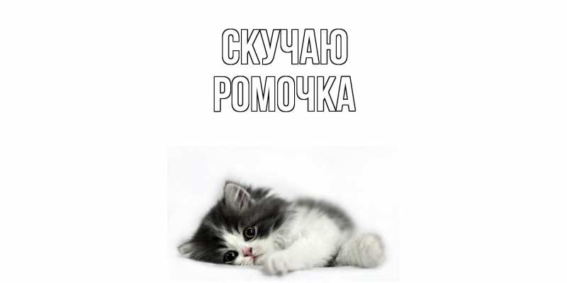 Картинка Скучаю, Ромочка