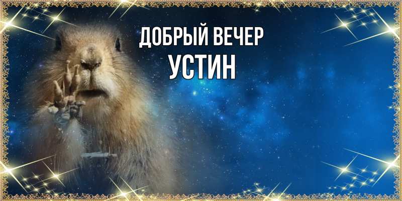 Картинка Добрый вечер, Устин