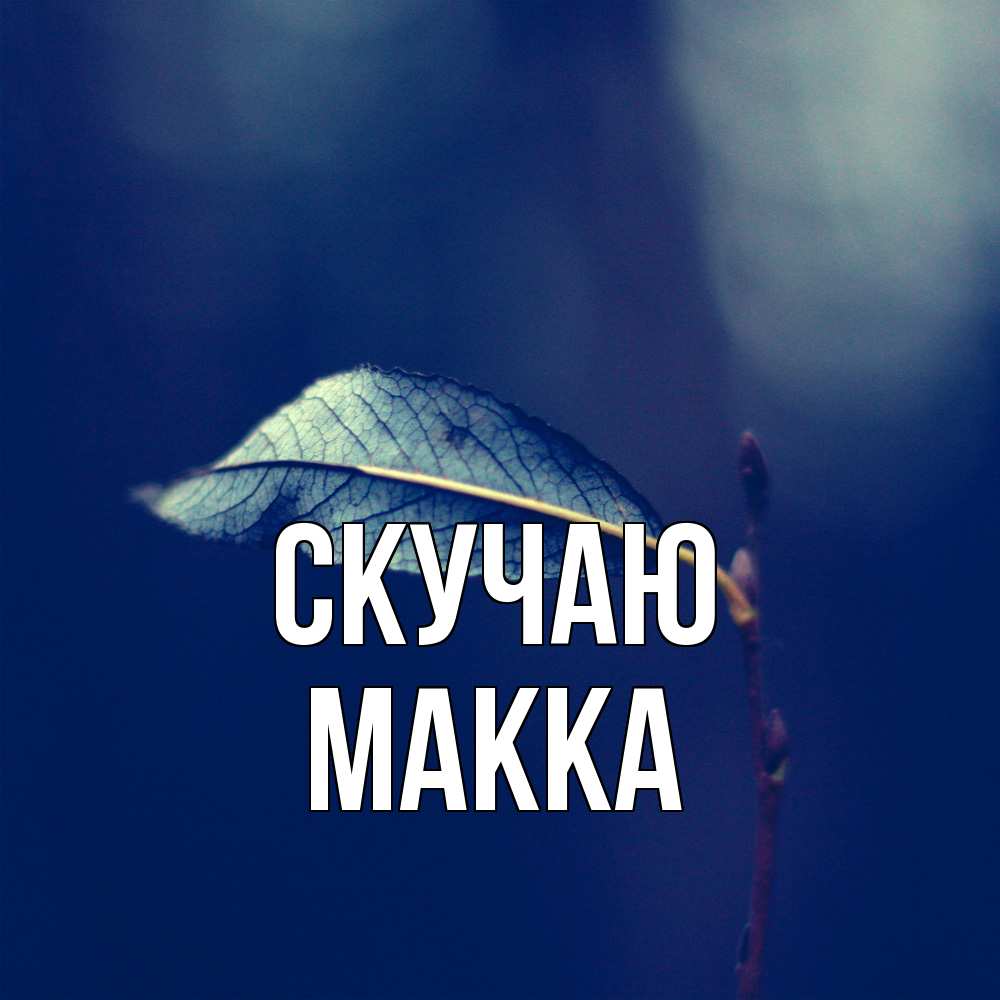 Открытка  с именем. Макка, Скучаю  