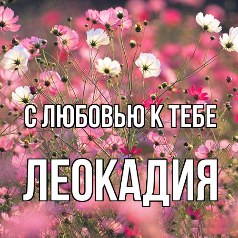 Открытка с именем, Леокадия, С любовью к тебе