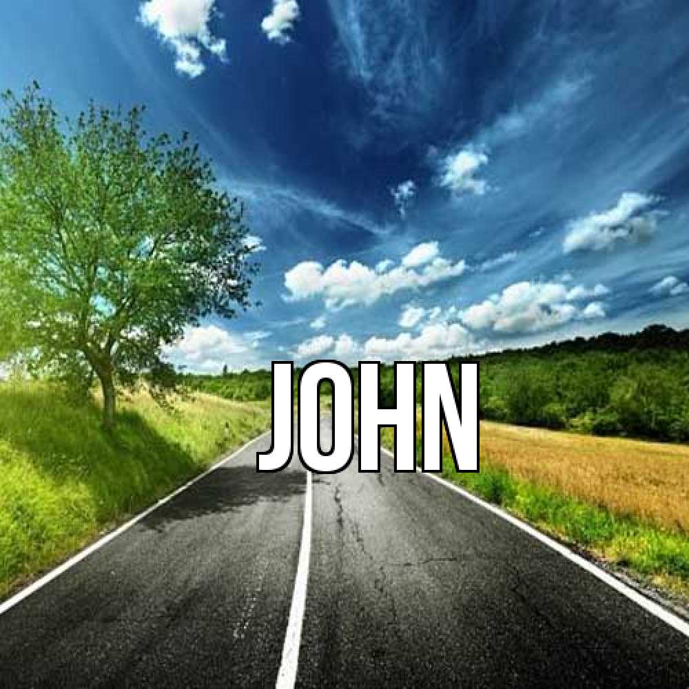 Открытка  с именем. John, Главная  