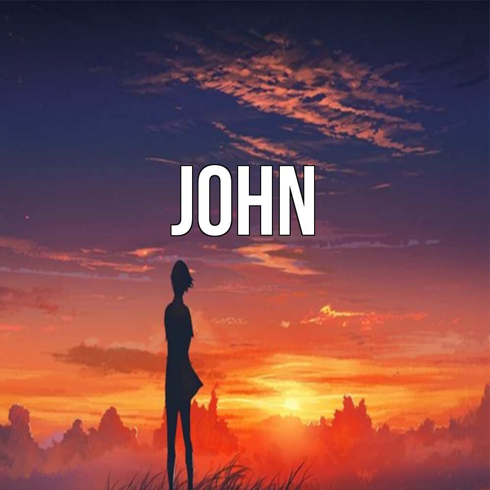 Открытка  с именем. John, Главная  