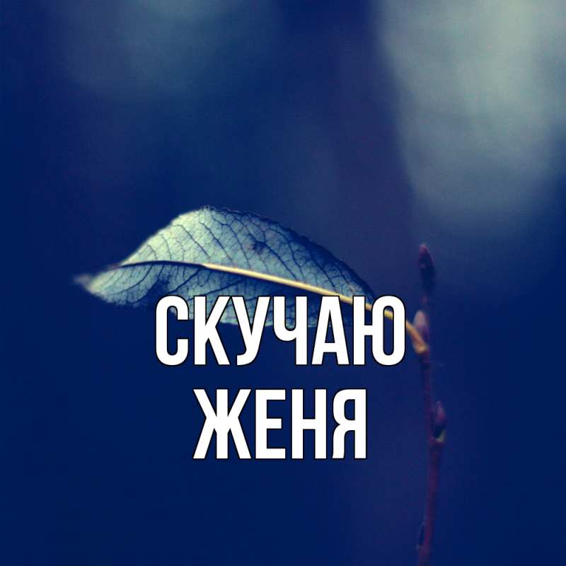 Картинка Скучаю, Женя