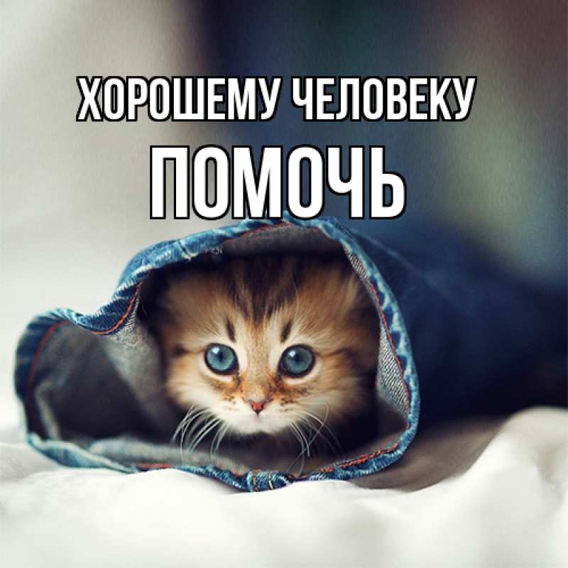 Картинка Хорошему человеку, Помочь
