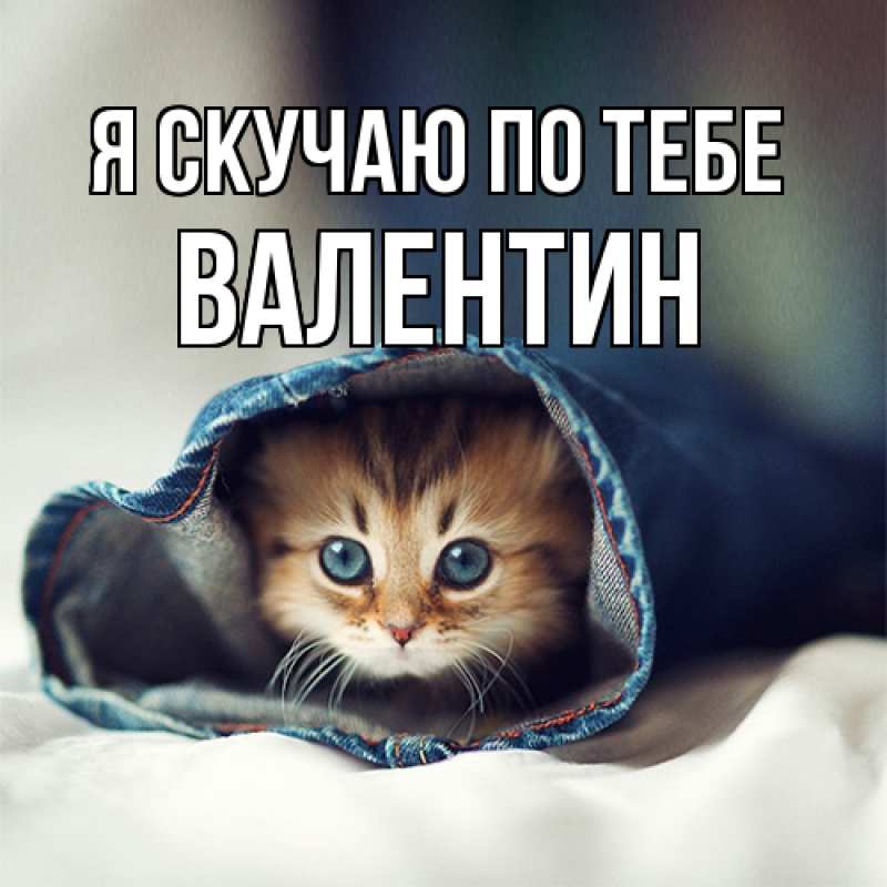 Картинка Я скучаю по тебе, Валентин