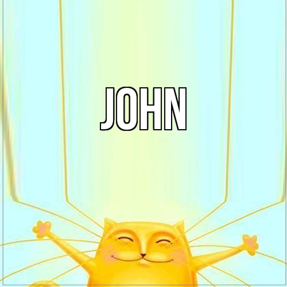 Открытка  с именем. John, Главная  