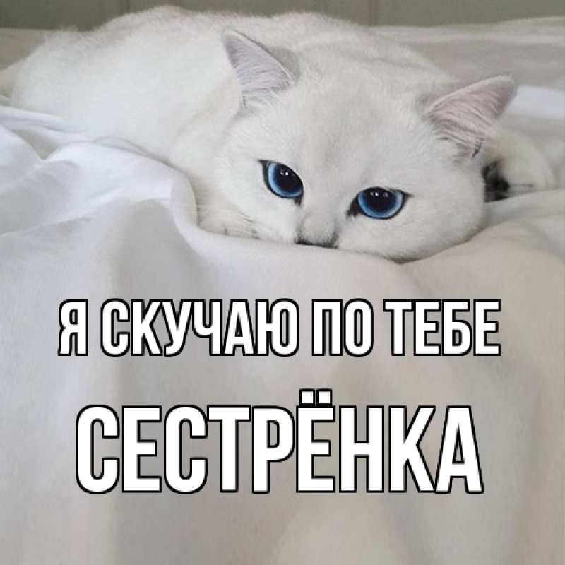 Картинка Я скучаю по тебе, Сестрёнка