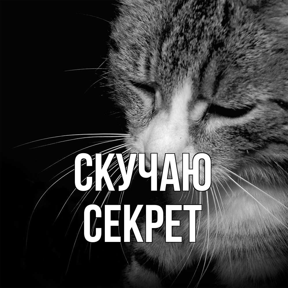 Открытка  с именем. Секрет, Скучаю  