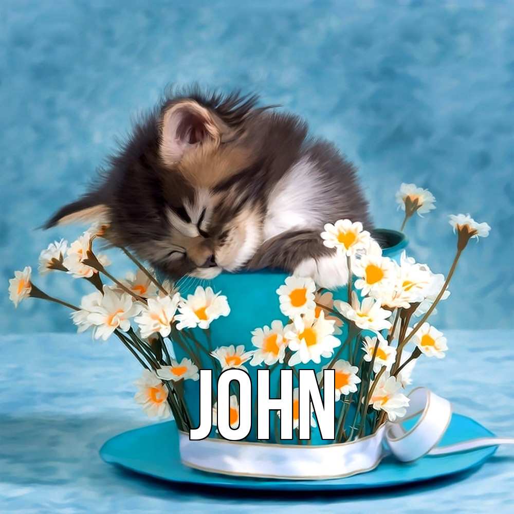 Открытка  с именем. John, Главная  