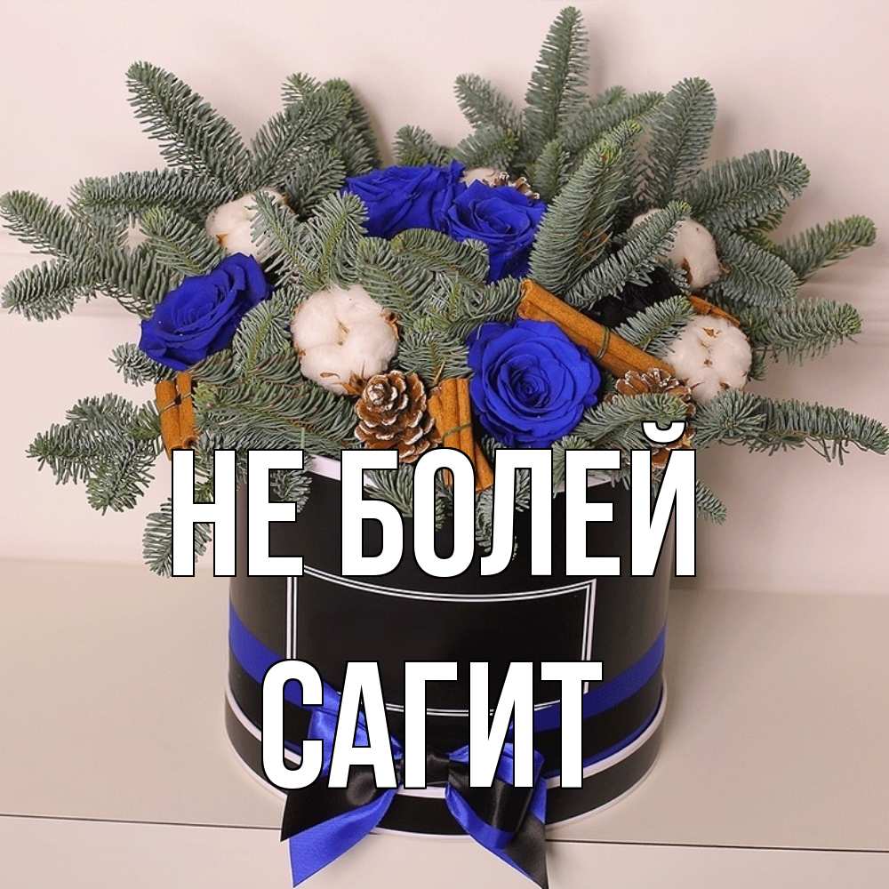 Открытка  с именем. Сагит, Не болей  