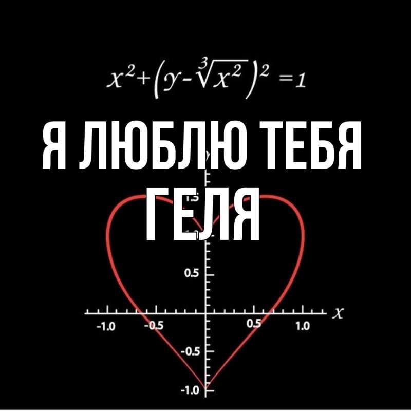 Картинка Я люблю тебя, Геля