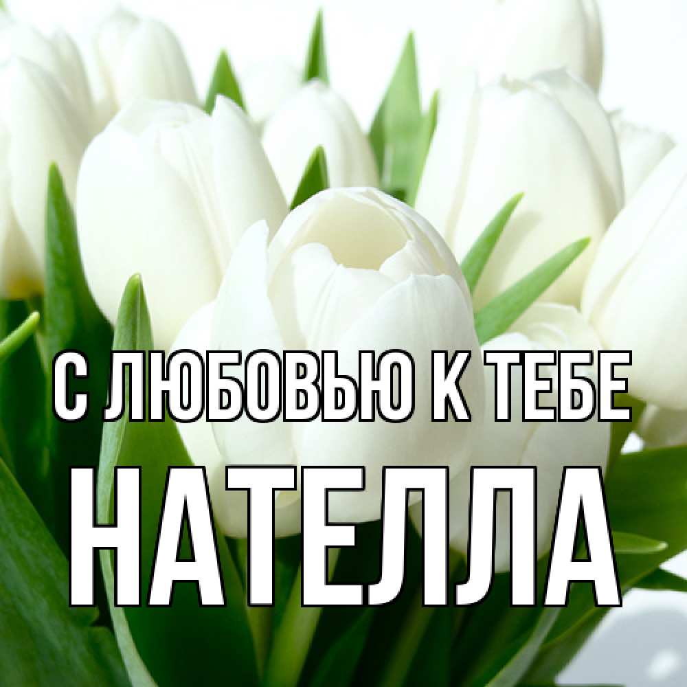 Открытка  с именем. Нателла, С любовью к тебе  