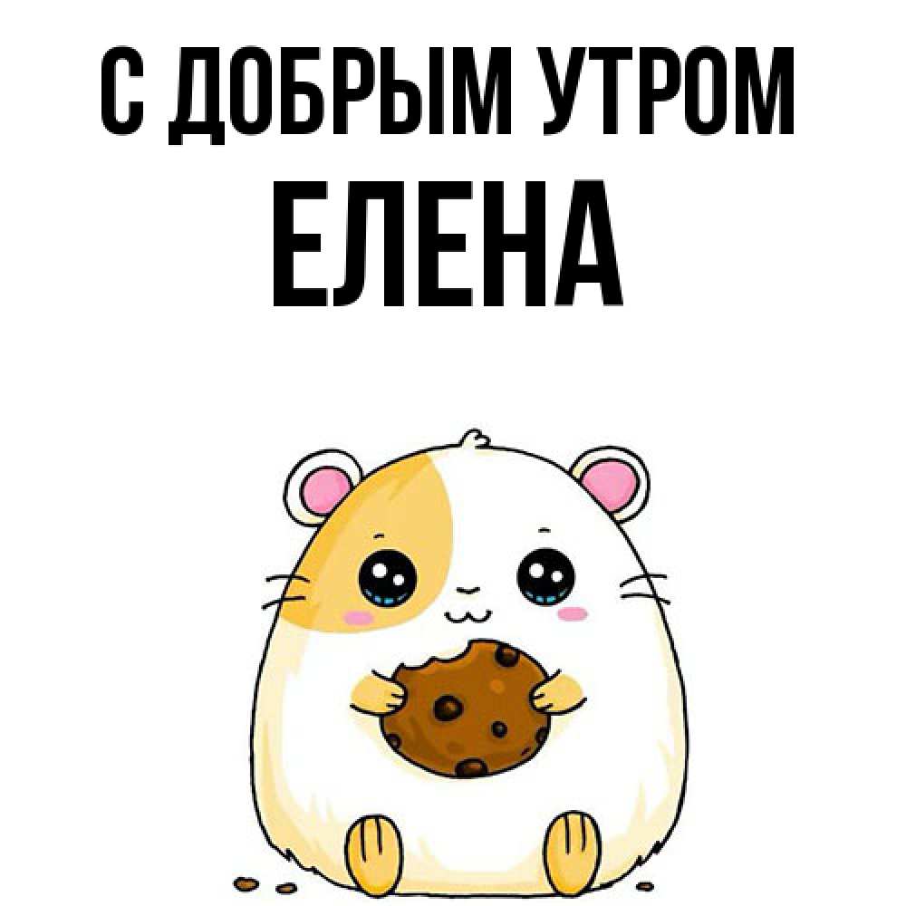 Открытка  с именем. Елена, С добрым утром  
