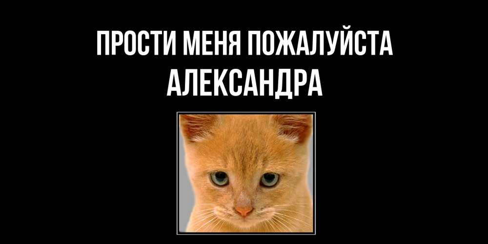 Открытка  с именем. Александра, Прости меня пожалуйста  