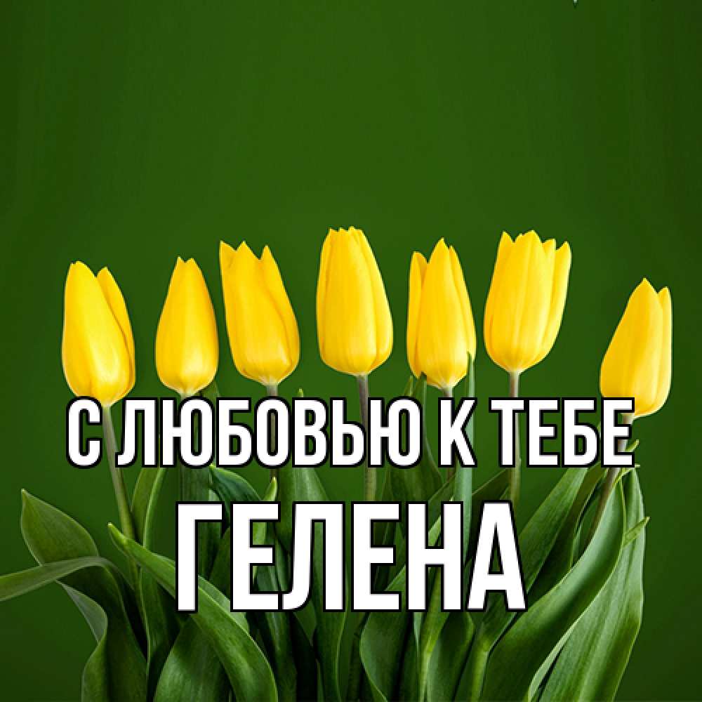 Открытка  с именем. Гелена, С любовью к тебе  