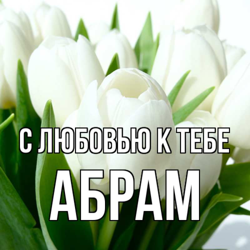 Картинка С любовью к тебе, Абрам