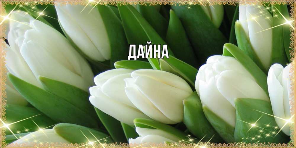 Открытка  с именем. Дайна, Главная  