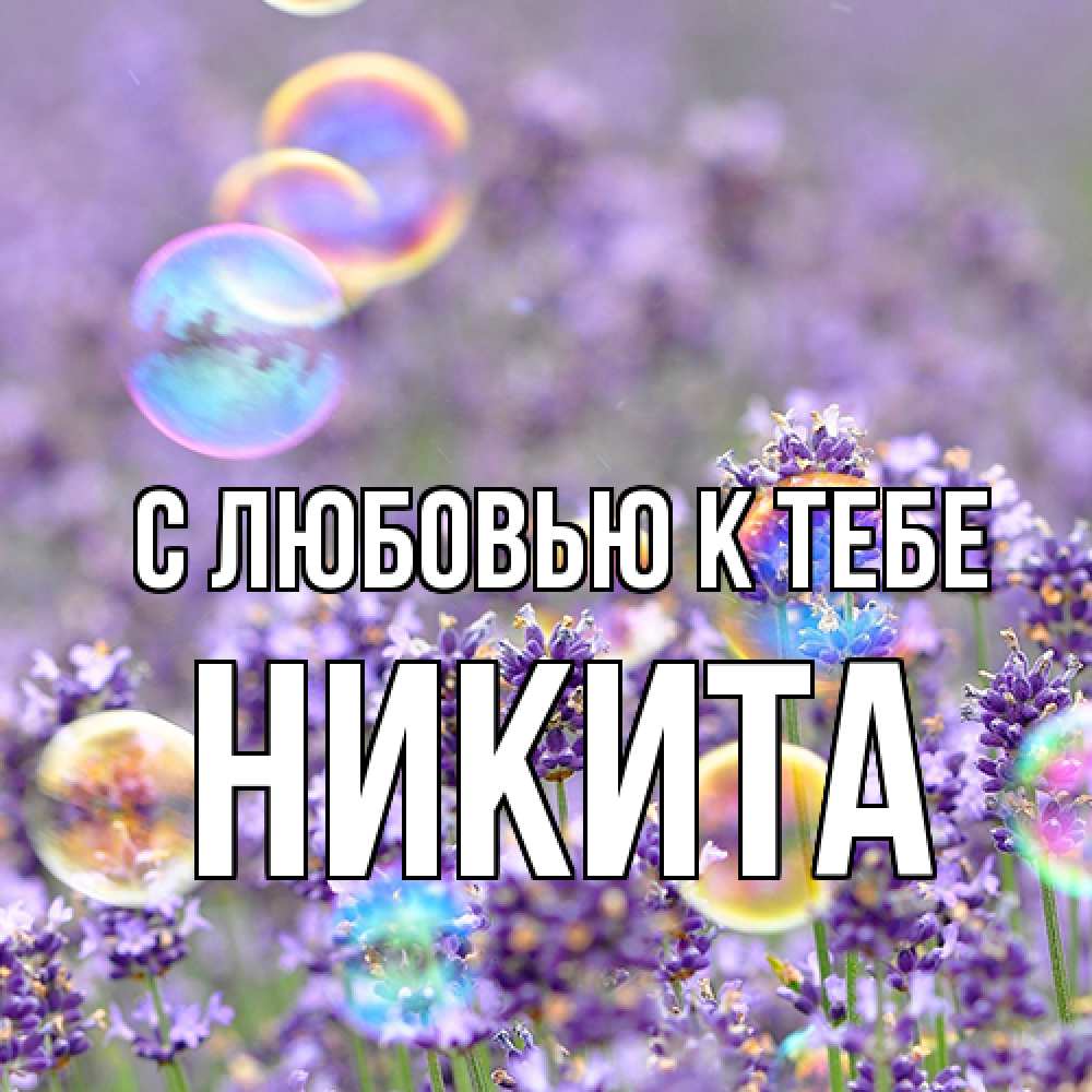 Открытка  с именем. Никита, С любовью к тебе  