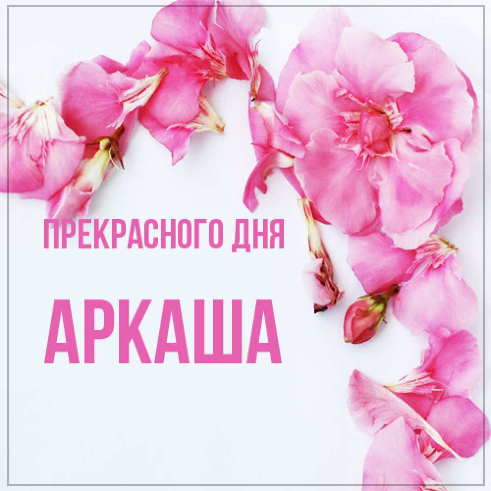 Открытка  с именем. Аркаша, Прекрасного дня  