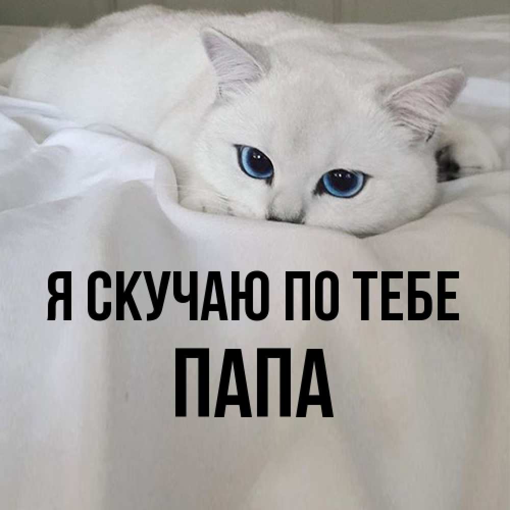 Открытка  с именем. Папа, Я скучаю по тебе  