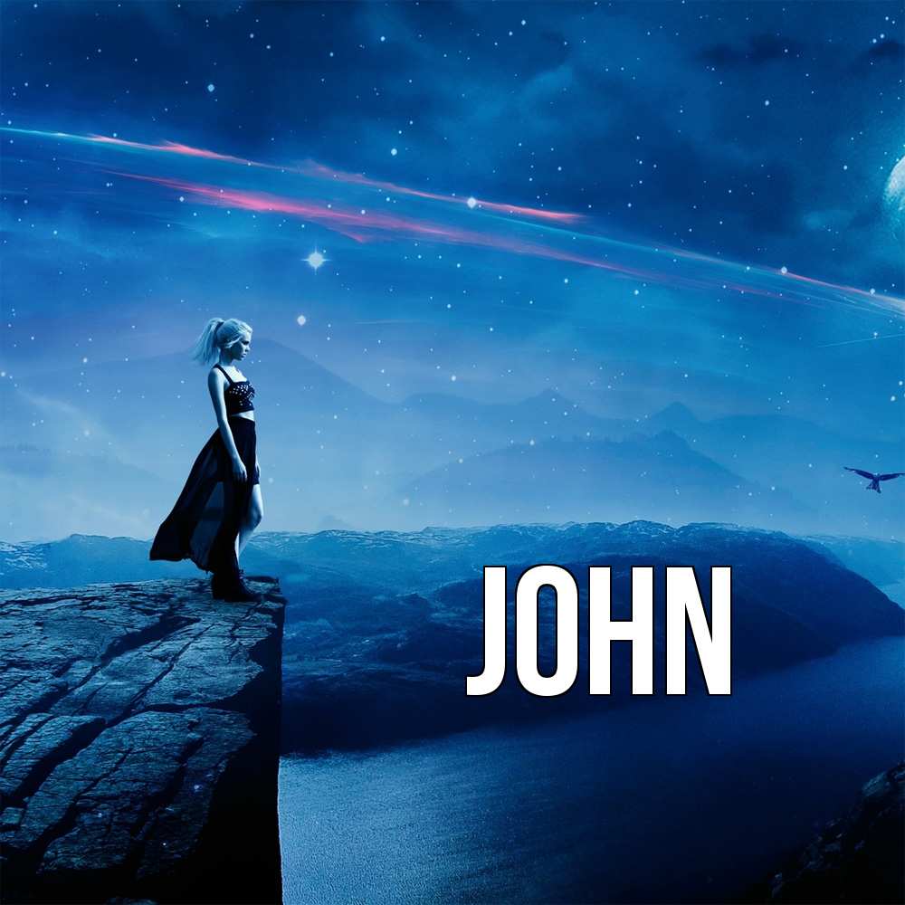 Открытка  с именем. John, Главная  