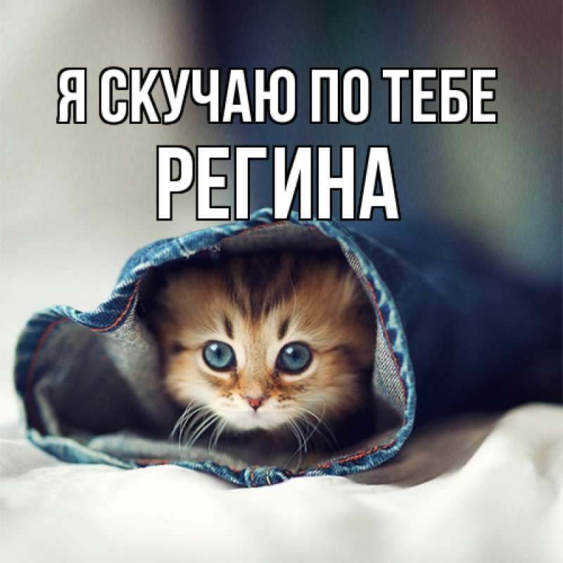 Картинка Я скучаю по тебе, Регина