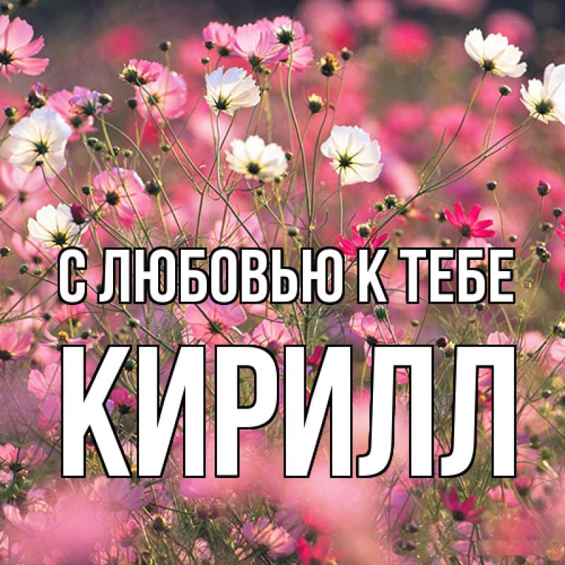 Картинка С любовью к тебе, Кирилл
