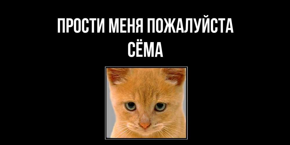 Открытка  с именем. Сёма, Прости меня пожалуйста  