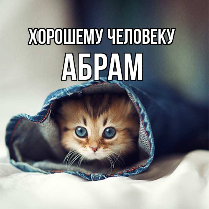 Картинка Хорошему человеку, Абрам