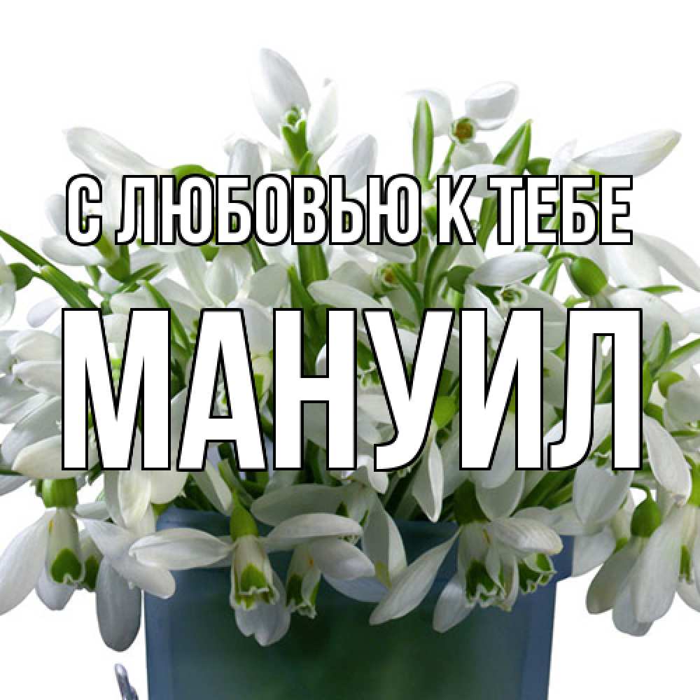 Открытка  с именем. Мануил, С любовью к тебе  