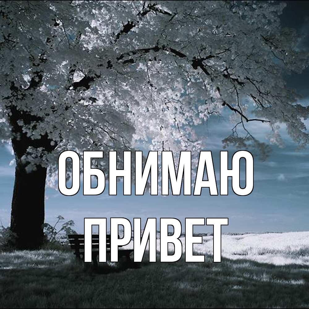 Открытка  с именем. Привет, Обнимаю  