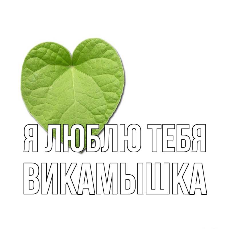 Картинка Я люблю тебя, викамышка