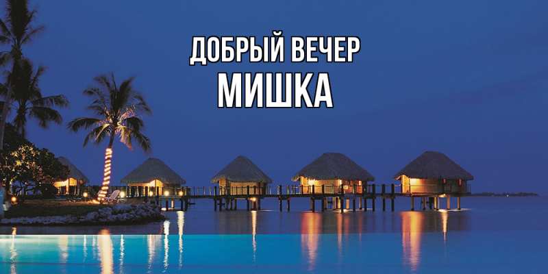 Картинка Добрый вечер, Мишка