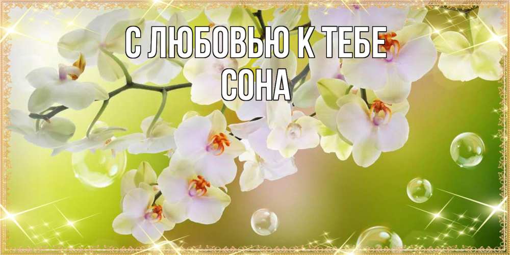 Открытка  с именем. СОНА, С любовью к тебе  