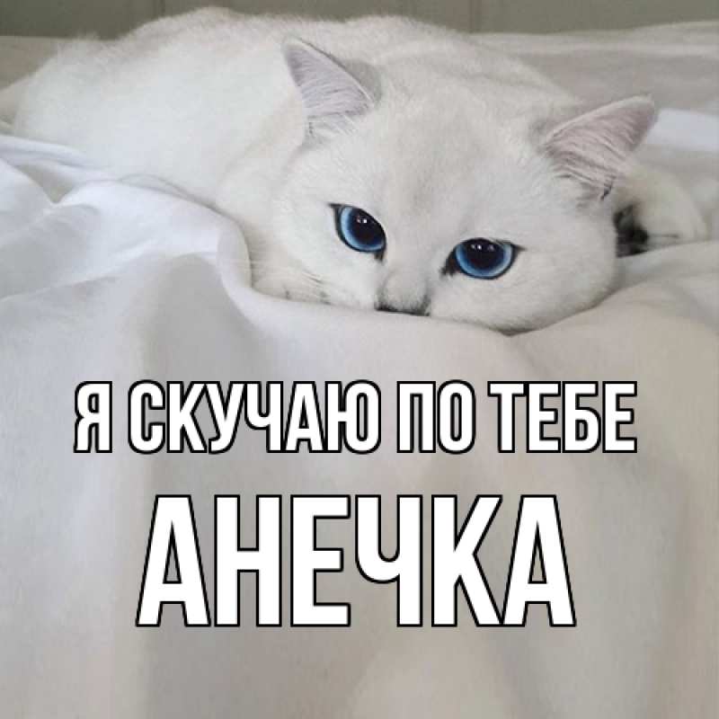 Картинка Я скучаю по тебе, АНЕЧКА