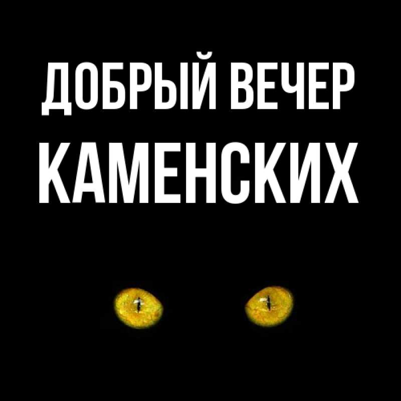 Картинка Добрый вечер, Каменских