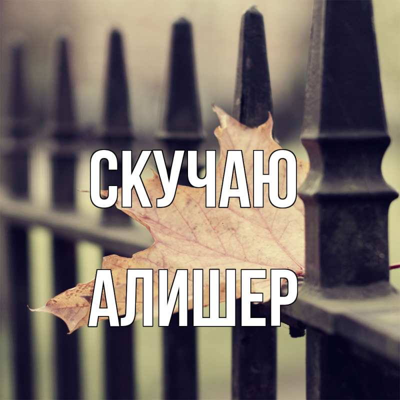 Картинка Скучаю, Алишер