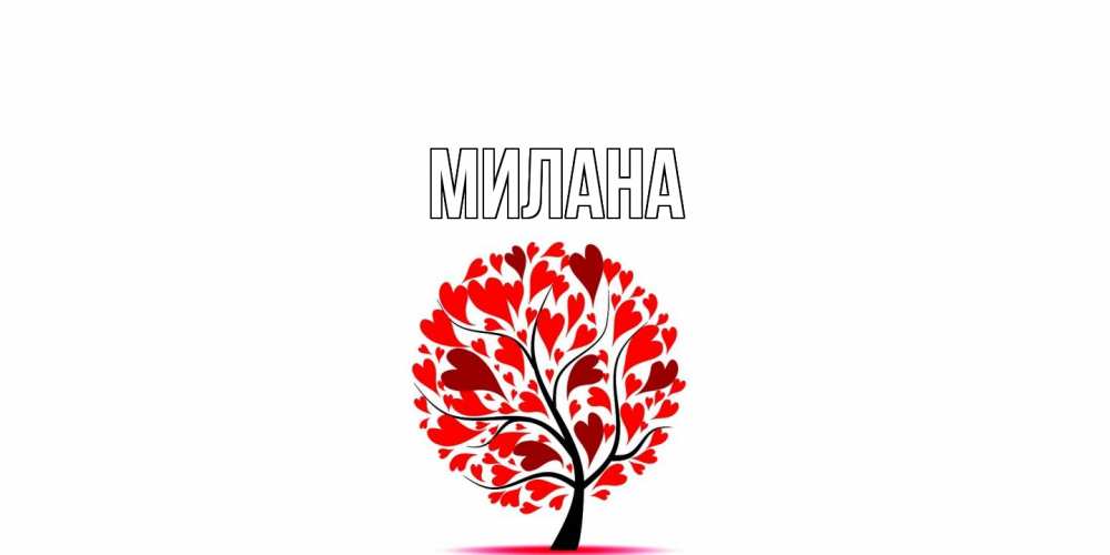 Открытка  с именем. Милана, Главная  