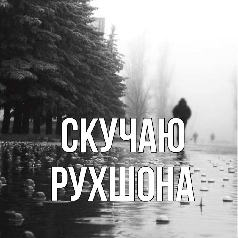 Картинка Скучаю, Рухшона