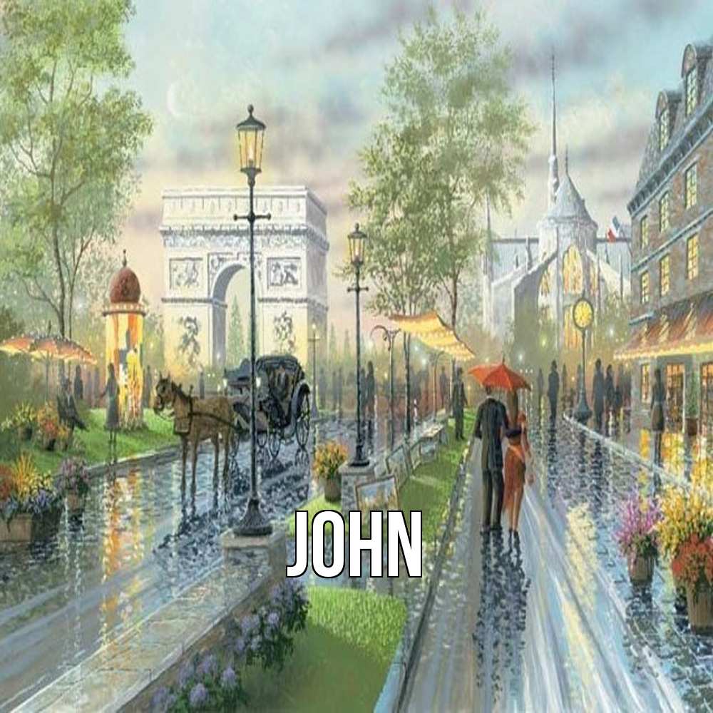 Открытка  с именем. John, Главная  