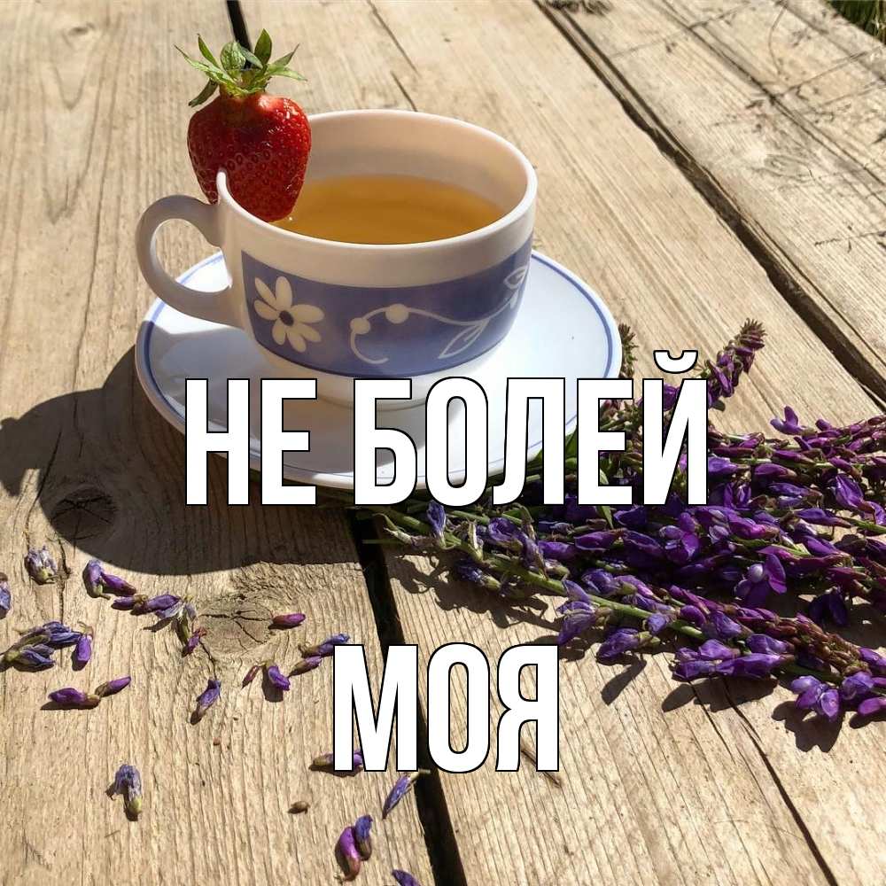 Открытка  с именем. Моя, Не болей  