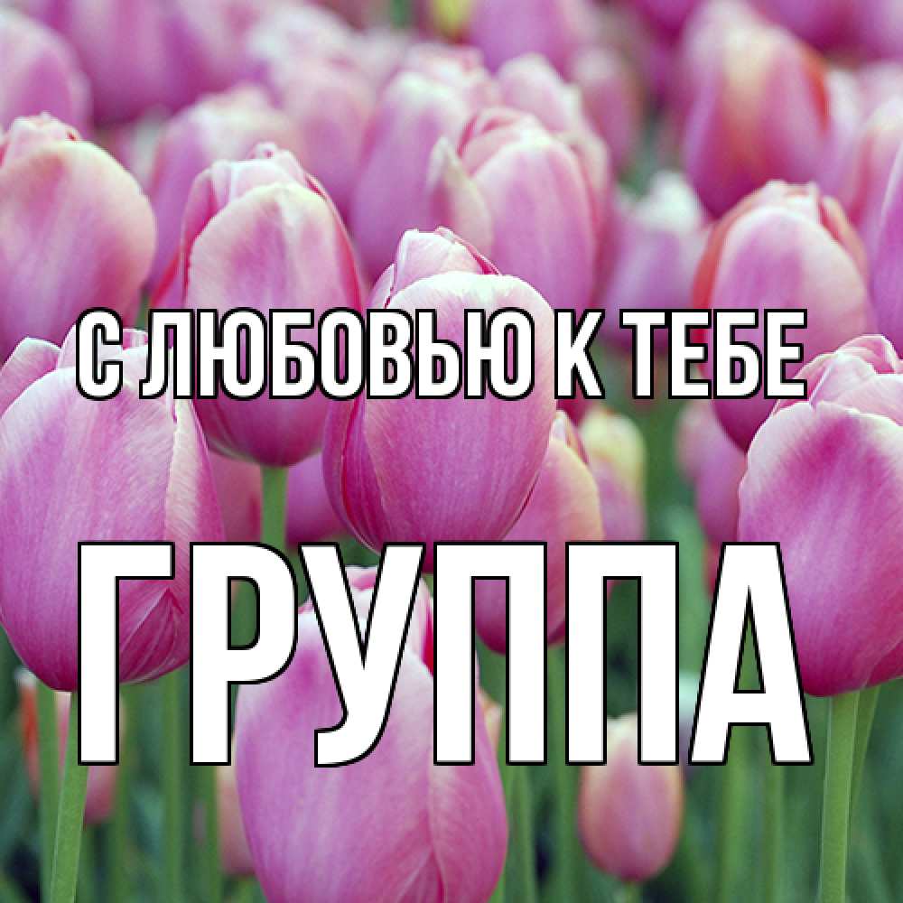 Открытка  с именем. Группа, С любовью к тебе  